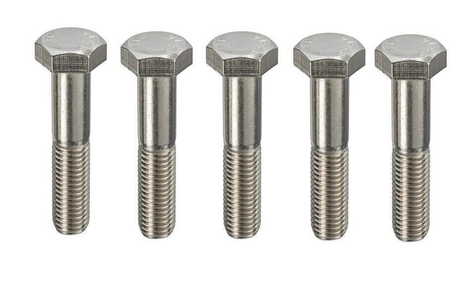 M10 x 180mm Hexagon Head Part Threaded Bolt - A2 Stainless Steel