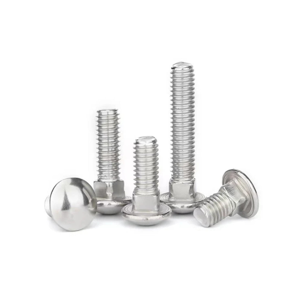 M5 x 35mm Coach Carriage Bolts - A2 Stainless Steel