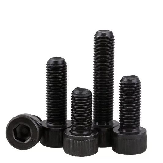 M4 x 12mm Fully Threaded Socket Cap Screw DIN 912 High Tensile 12.9 Self Colour