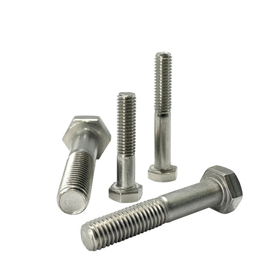 M24 x 180mm Hexagon Part Threaded Bolt - Bright Zinc Plated DIN 933