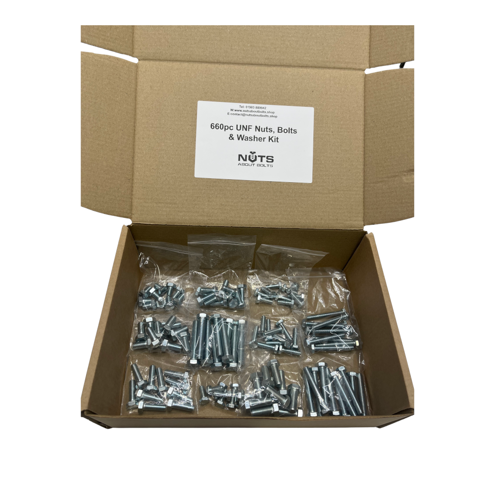 660pc UNF Classic Car Restoration Kit Nuts, Bolts & Washers