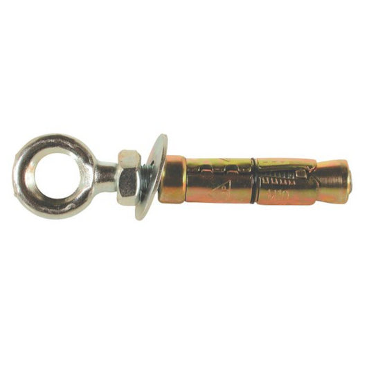 M10 x 115mm Eye Bolt with Expanding Sleeve Anchor Shield