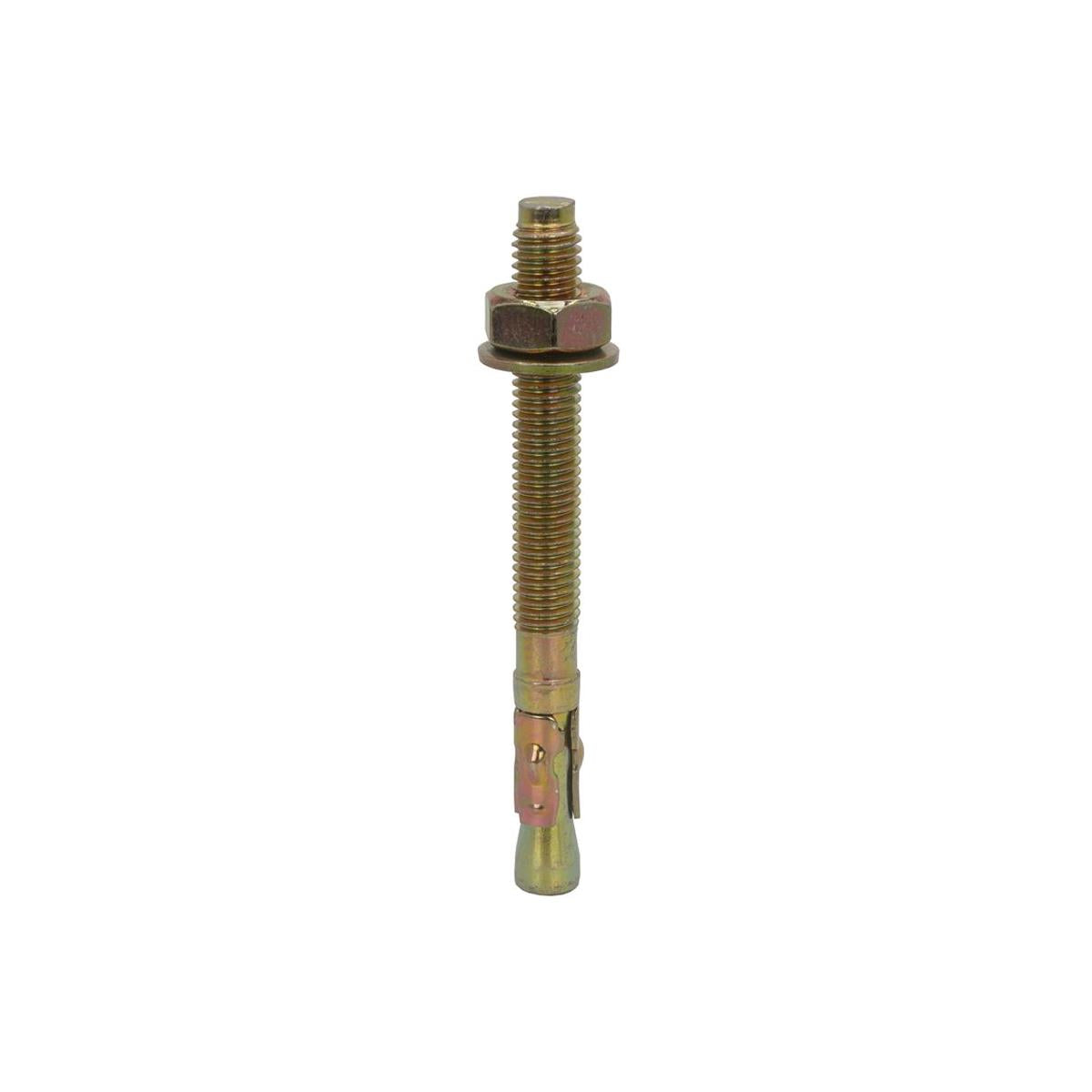 M8 x 50mm Through Bolts - Zinc Yellow Plated