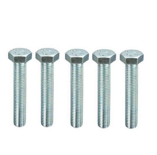 M4 x 25mm Hexagon Bolt - Bright Zinc Plated DIN 933