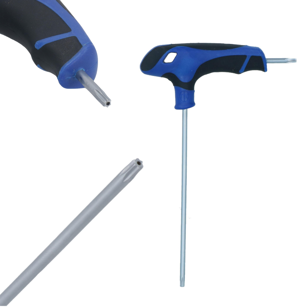US Pro T15 - T50 Tamper Torx Star T Handle Wrench T Bar Short + Long High Torque