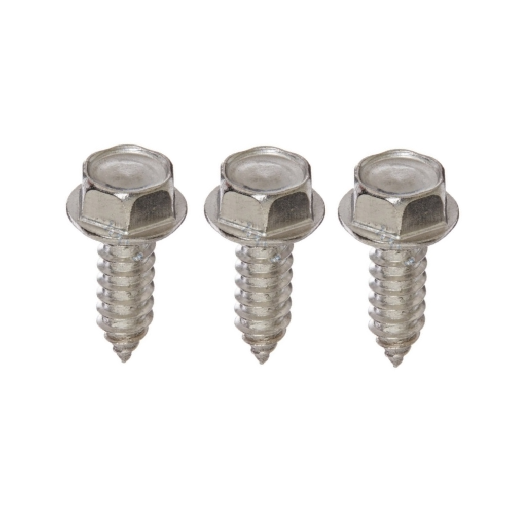 No. 8 x 1" (4.2mm x 25mm) Flanged Hexagon Head Self Tapping Screws Zinc Plated