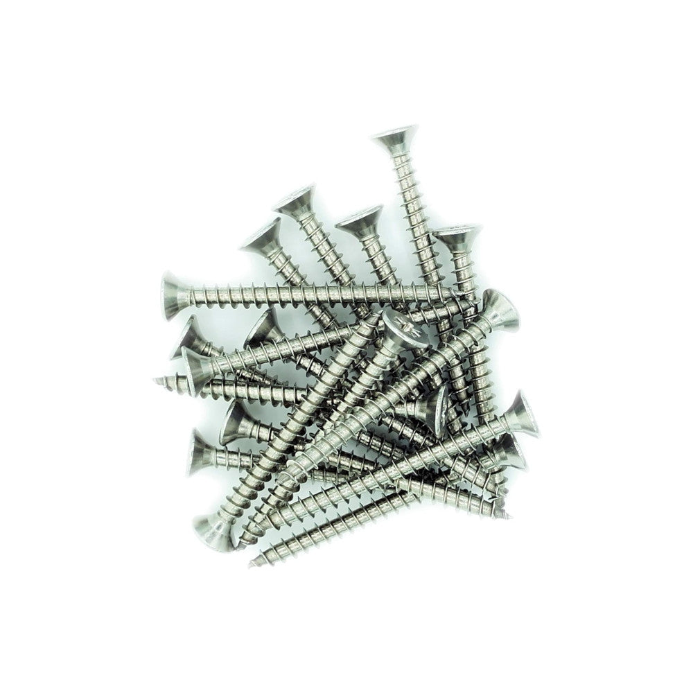 3.5 x 40mm Countersunk Head Chipboard Screws - A2 Stainless Steel