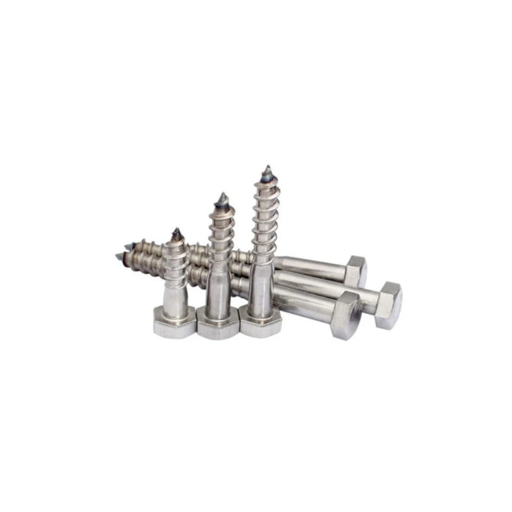 M6 x 25mm Coach Lag Screws - A2 Stainless Steel