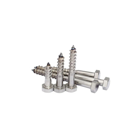 M6 x 25mm Coach Lag Screws - A2 Stainless Steel