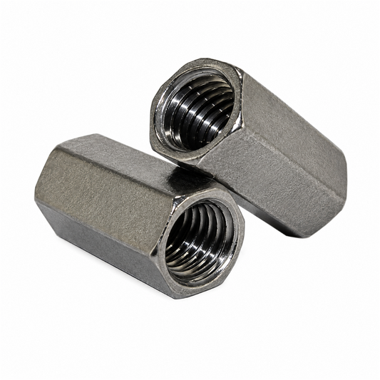 M5 x 15mm A2 Stainless Steel Connector Nut - Stud Connector / Long Nut