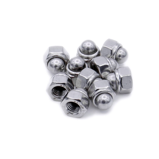 M6 Domed Nyloc Acorn Nut – A2 Stainless Steel DIN 986