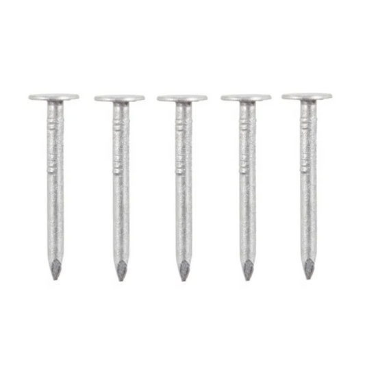 8mm x 3mm Galvanised Clout Nails Extra Large Head - 1kg Bag