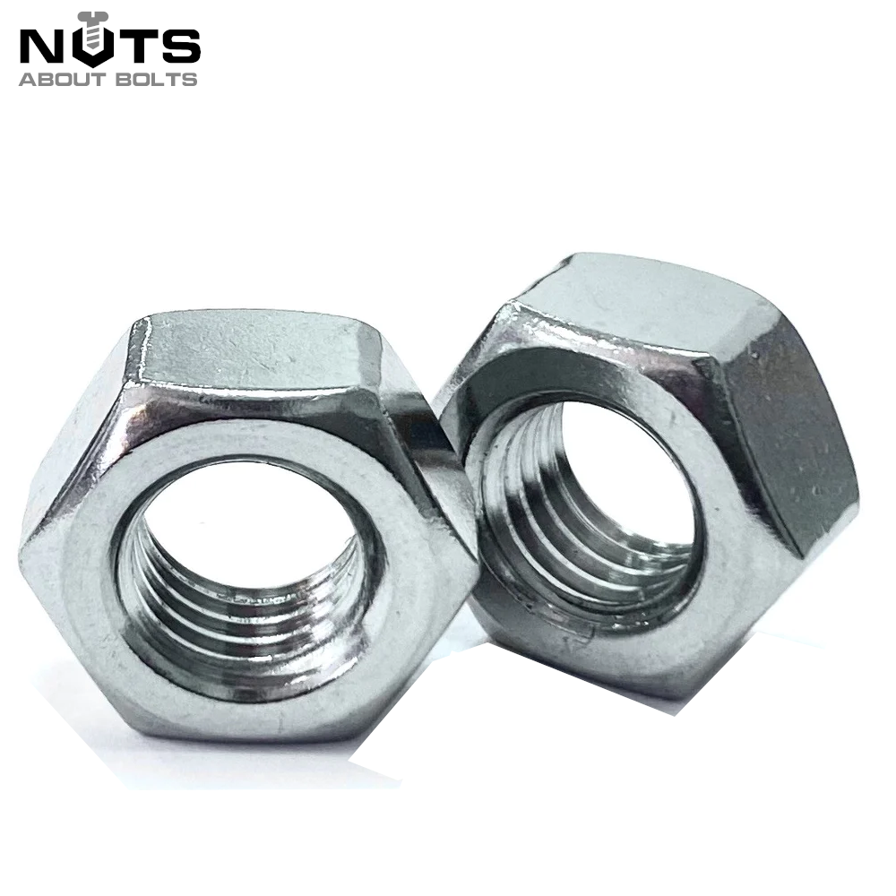 1/2” UNC Hex Full Nuts Zinc Plated Steel