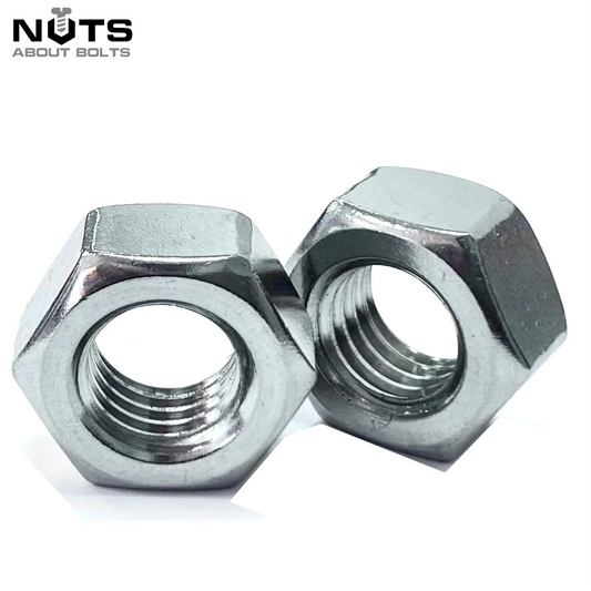 1/2” UNC Hex Full Nuts Zinc Plated Steel