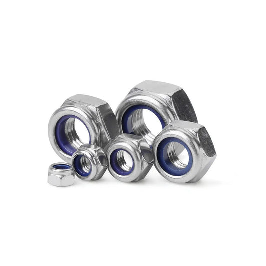 M8-1p Nyloc Lock Nut - A2 Stainless Steel Fine Thread